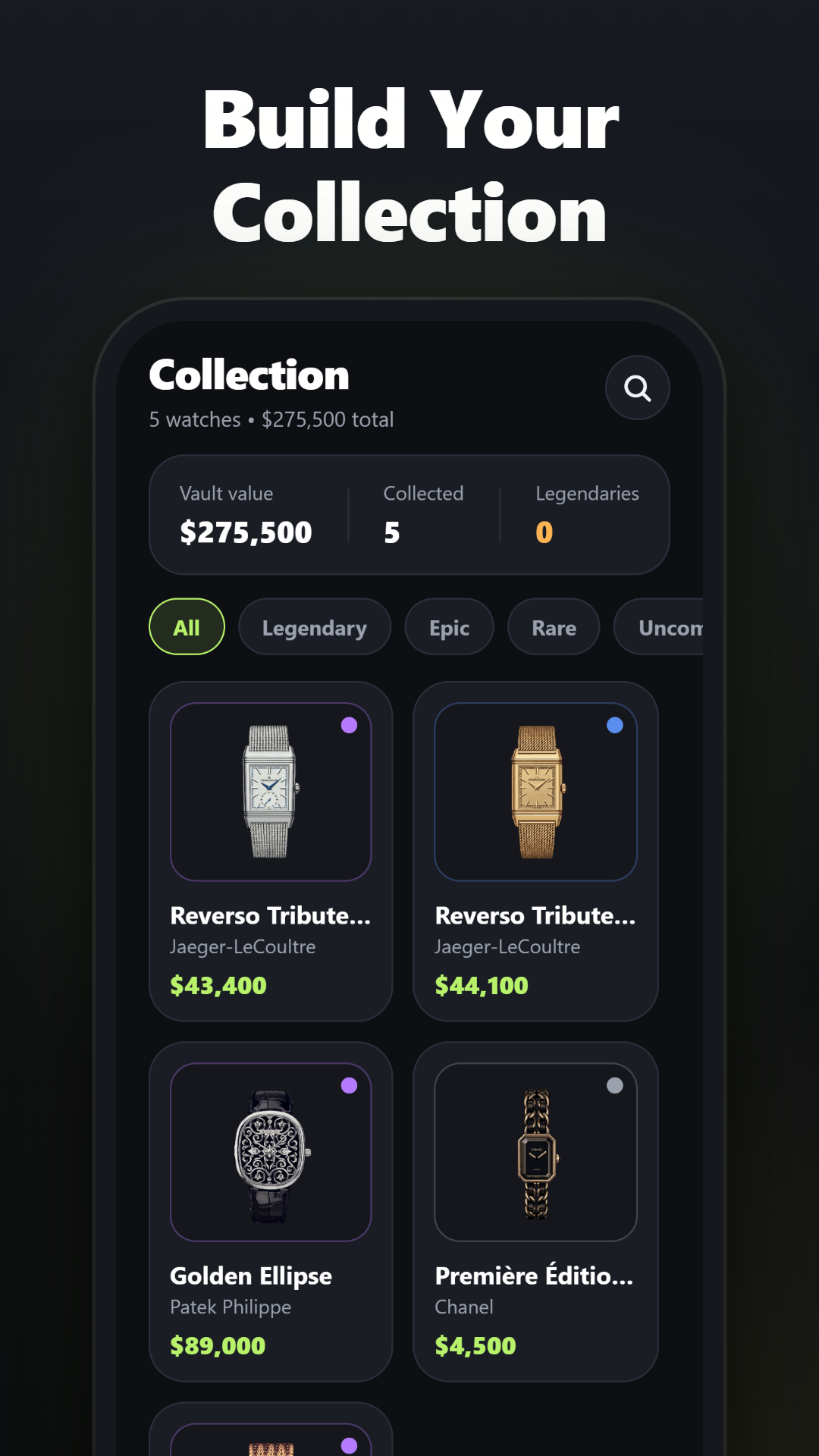 The collection vault